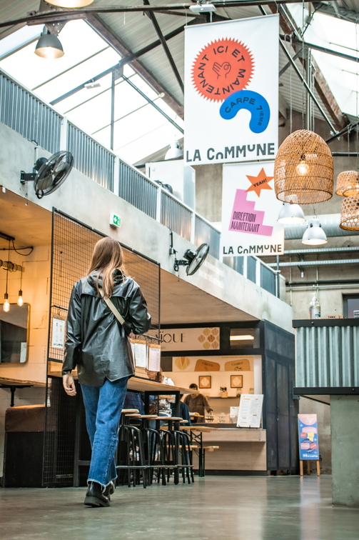 リヨンのフードホール La Commune